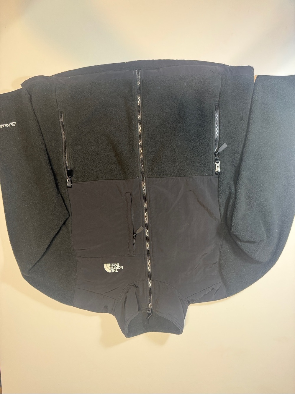 The North Face Black Polartec Fleece Panel Jacket
